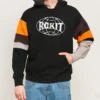 Converse x Rokit para hombre, suéter con empalmes cruzados, negro