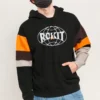 Converse x Rokit para hombre, suéter con empalmes cruzados, negro