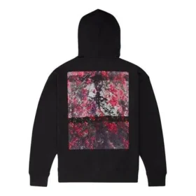 Converse x Shaniqwa Jarvis Suéter con estampado de flores cruzadas en la espalda, estilo para pareja, negro Converse x Shaniqwa Jarvis Suéter con estampado de flores cruzadas en la espalda, estilo para pareja, negro
