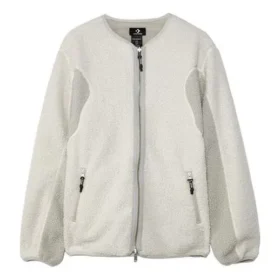 Converse x Slam Jam Chaqueta deportiva casual reversible con empalmes, firmada conjuntamente, para hombre, color blanco