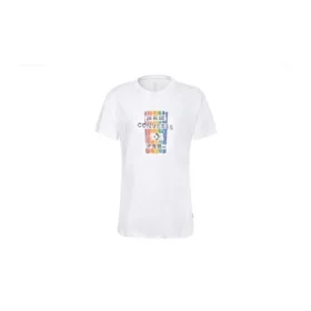 Corte ajustado, estampado, manga corta, blanco