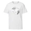 Estampado Casual Manga corta Cuello redondo Blanco