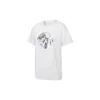 Estampado Casual Manga corta Cuello redondo Blanco