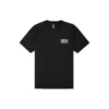Estampado con el logotipo del alfabeto Retro Casual Manga corta Negro