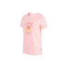 Estampado de letras Cuello redondo Manga corta Rosa