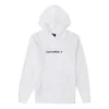 Estampado de letras, estilo casual para pareja, blanco