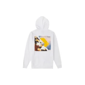 Estampado de letras, estilo casual para pareja, blanco