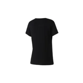 Estampado deportivo, manga corta, negro