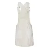 Falda informal con tirantes, tallas asiáticas, «Blanca»