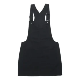 Falda informal con tirantes, tallas asiáticas «Negro»