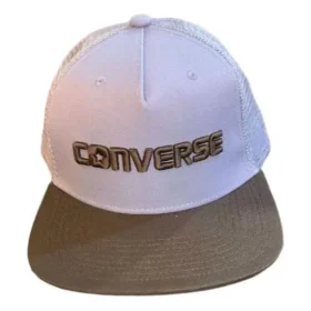 Gorra Trucker con logotipo «Blanco Marrón»