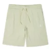 IR A Pantalones cortos de felpa de ajuste estándar con estrella bordada y diseño en forma de V, tallas asiáticas «Verde»