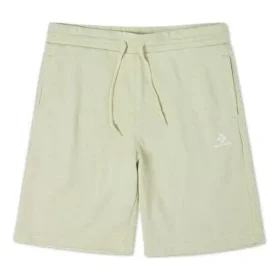 IR A Pantalones cortos de felpa de ajuste estándar con estrella bordada y diseño en forma de V, tallas asiáticas «Verde»