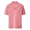 Jack Purcell Bordado Deportivo Cuello Redondo Manga Corta Estilo Pareja Rosa