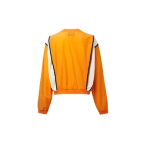 Jersey de cuello redondo con costuras en contraste de la serie Capsule, color naranja