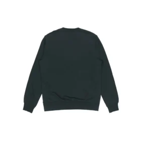 Jersey de cuello redondo con logo deportivo casual Converse para hombre, negro oscuro
