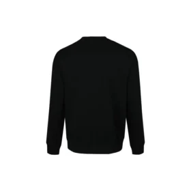 Jersey de cuello redondo para hombre de Converse con estampado del logotipo del alfabeto, color negro