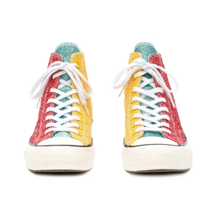 JW Anderson x Chuck 70 Hi «Glitter Pack – Cherry Sulphur» JW Anderson x Chuck 70 Hi «Glitter Pack – Cherry Sulphur»