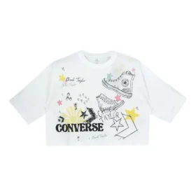 NOTEBOOK DOODLE OS CROP Tee Blanco OPTICAL Blanco