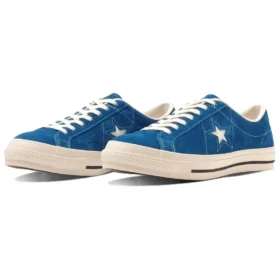 One Star J de gamuza «Azul y blanco»