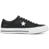 One Star Low Top de cuero «Black White»