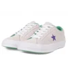 One Star Ox Grand Slam Suede para hombre «Blanco/Púrpura de cancha/Verde