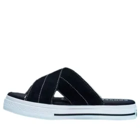 One Star Sandal Slip «Negro Blanco»