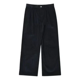 Pantalón chino de pana con doble pliegue, tallas asiáticas, «Negro»