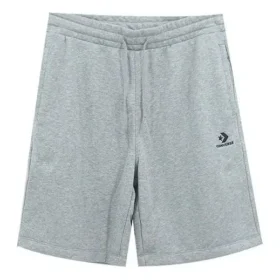 Pantalón corto con estrella bordada y diseño en forma de V, talla asiática, «Gris»