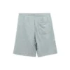 Pantalón corto con estrella bordada y diseño en forma de V, talla asiática, «Gris»