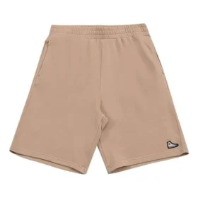 Pantalón corto de felpa con parche Go-To Sneaker, tallas asiáticas, «Beige» Pantalón corto de felpa con parche Go-To Sneaker, tallas asiáticas, «Beige»