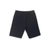 Pantalón corto de felpa de ajuste estándar con estrella bordada en forma de chevrón, tallas asiáticas, «Negro»