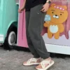 Pantalón de chándal holgado con parche de las zapatillas Chuck Taylor Go-To, tallas asiáticas «Grey»