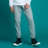 Pantalón jogger con chevrón y estrella bordada FT Tallas asiáticas «Gris»