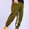 Pantalón jogger con logotipo Tallas asiáticas «Verde oliva»