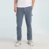 Pantalones cargo de carpintero de cintura alta, tallas asiáticas «Lakeside Blue»