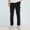 Pantalones cargo de talle alto Tallas asiáticas «Negro»