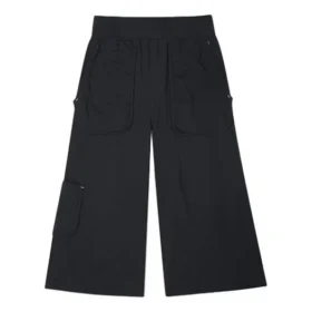 Pantalones cargo rectos de punto/Casuales Negro