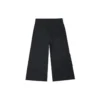 Pantalones cargo rectos de punto/Casuales Negro