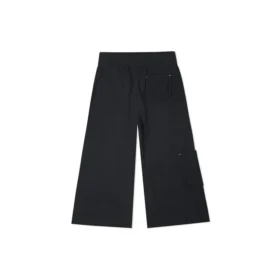 Pantalones cargo rectos de punto/Casuales Negro