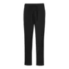 Pantalones casuales de cintura alta de color liso, tallas asiáticas «Negro»