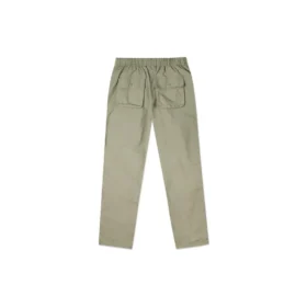 Pantalones casuales de hombre Converse de color liso, tejido y corte recto, gris claro y verde