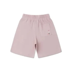 Pantalones cortos con cordón y bordado floral Tallas asiáticas «Pink»