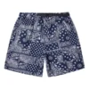 Pantalones cortos con estampado de cachemira Tallas asiáticas «Azul marino»