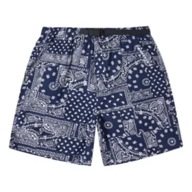 Pantalones cortos con estampado de cachemira Tallas asiáticas «Azul marino»