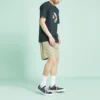 Pantalones cortos de tela, tallas asiáticas «Caqui»