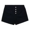 Pantalones cortos deportivos de cintura alta Tallas asiáticas «Negro»