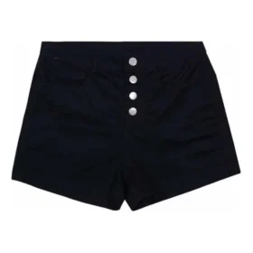 Pantalones cortos deportivos de cintura alta Tallas asiáticas «Negro»