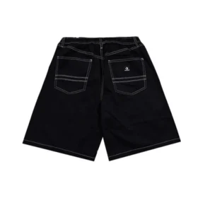 Pantalones cortos holgados de 5 bolsillos, tallas asiáticas «Negro»