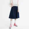 Pantalones culotte Tallas asiáticas «Azul marino»